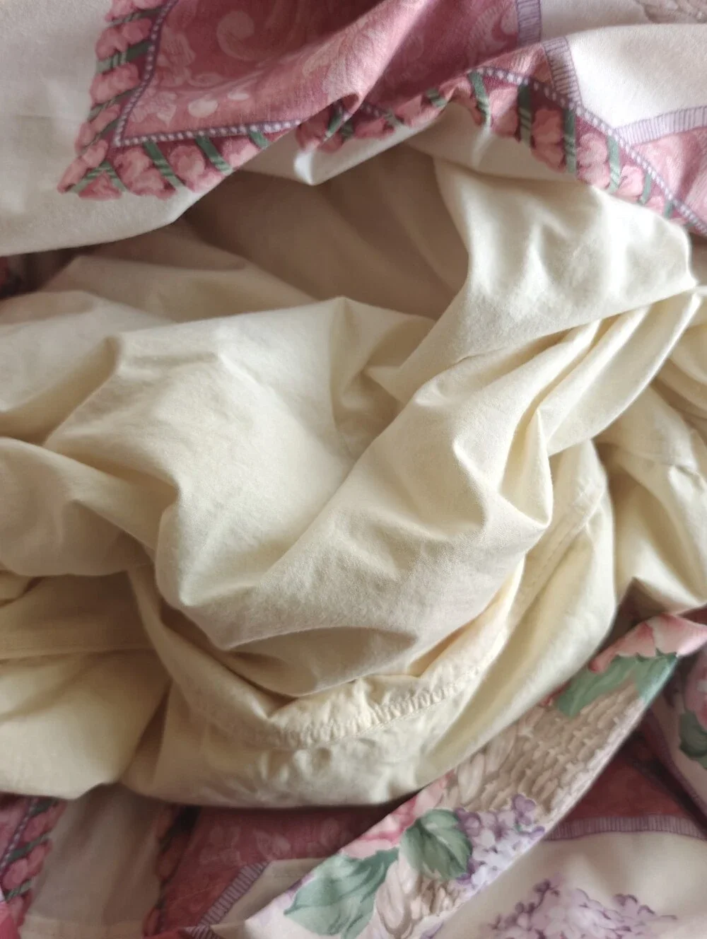 King Down Duvet 80x90  In hand sewn Cover Feather bed Heavy Shabby
